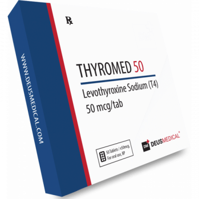 DEUS MEDICAL - THYROMED 50 (LEVOTHYROXINE SODIUM T4) (50 MCG/TAB - 50 TABS)