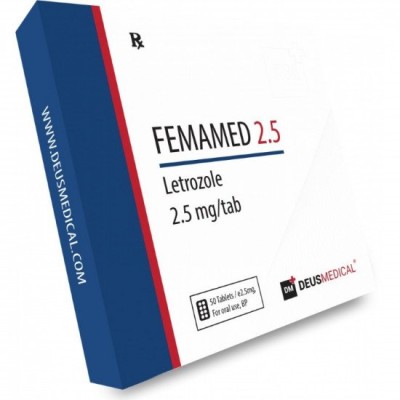 DEUS MEDICAL - FEMAMED 2.5 (LETROZOLE) (2,5 MG/TAB - 25 TABS)