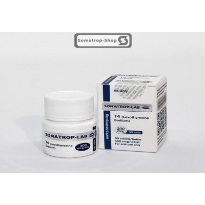 SOMATROP-LAB - LEVOTHYROXINE SODIUM T4 (100 MCG/TAB - 50 TABS)