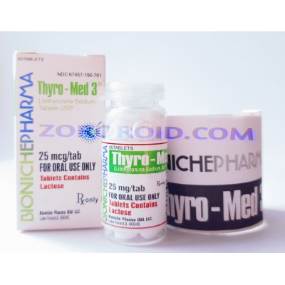 BIONICHE PHARMA - THYRO-MED 3  (25 MG/60 TABS - PACK)